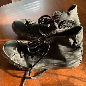 All black converse high tops
